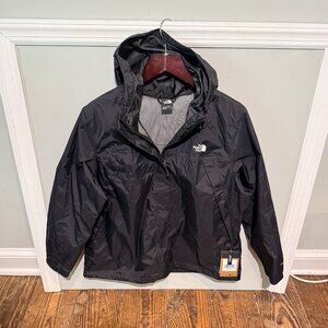 NEW North Face Antora Jacket Women's XXL Black Waterproof Full Zip Rain Parka